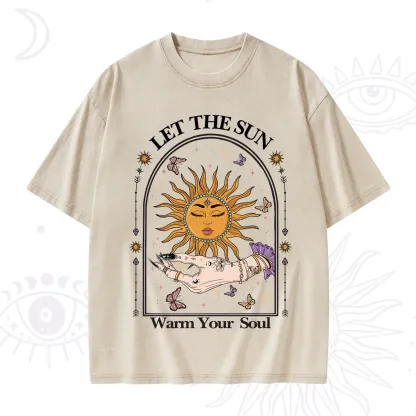 Purplehecate Let The Sun Warm Your Soul Washed T-Shirt