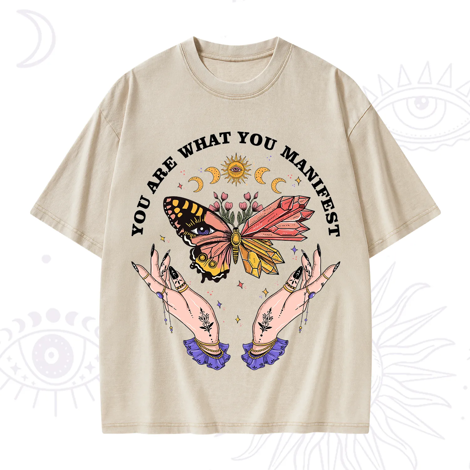 Purplehecate You Are What You Manifest Washed T-Shirt