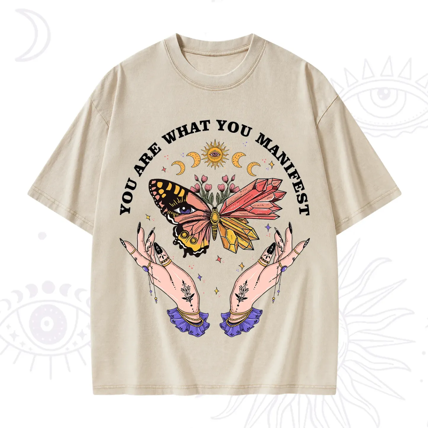 Purplehecate You Are What You Manifest Washed T-Shirt