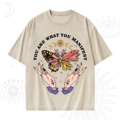 Purplehecate You Are What You Manifest Washed T-Shirt