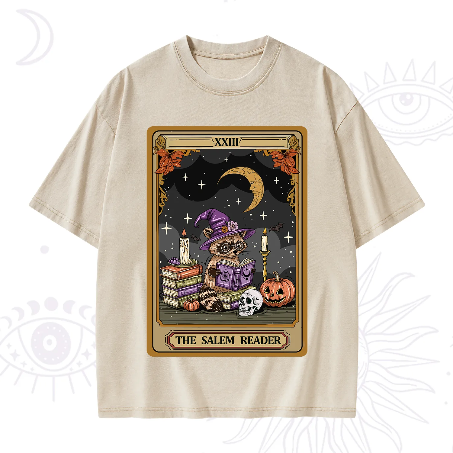 Purplehecate The Salem Reader Tarot Washed T-Shirt