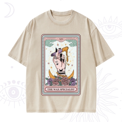 Purplehecate The Wax Specialist Tarot Card Washed T-Shirt