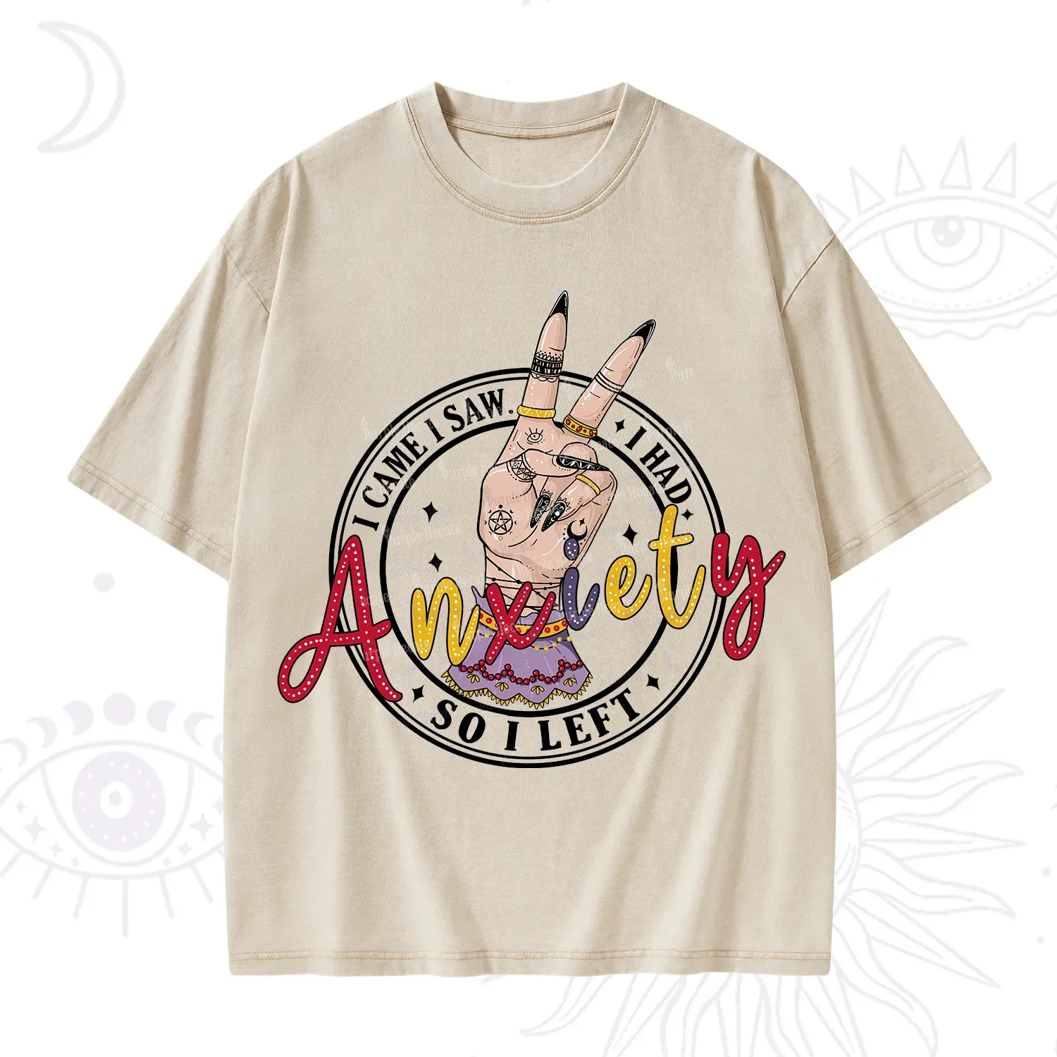 Purplehecate I Had Anxiety So I Left Washed T-Shirt