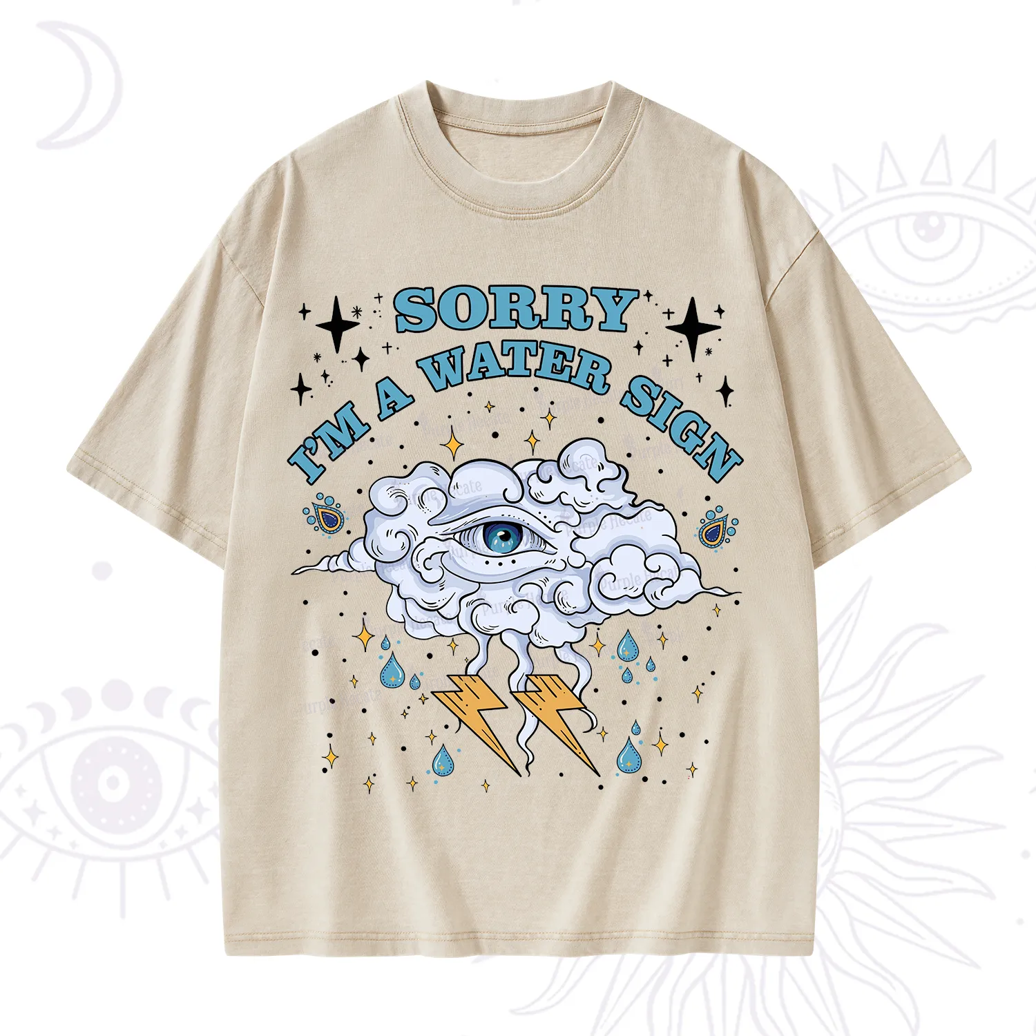 Purplehecate Sorry I'm A Water Sign Washed T-Shirt