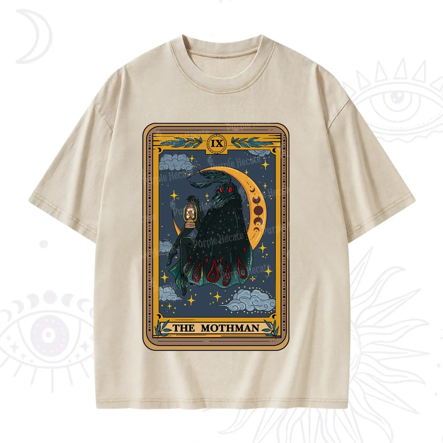 Purplehecate The Mothmen Tarot Washed T-Shirt