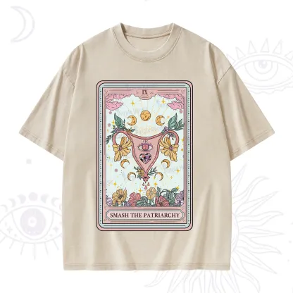 Purplehecate The Smash the Patriarchy Tarot Washed T-Shirt