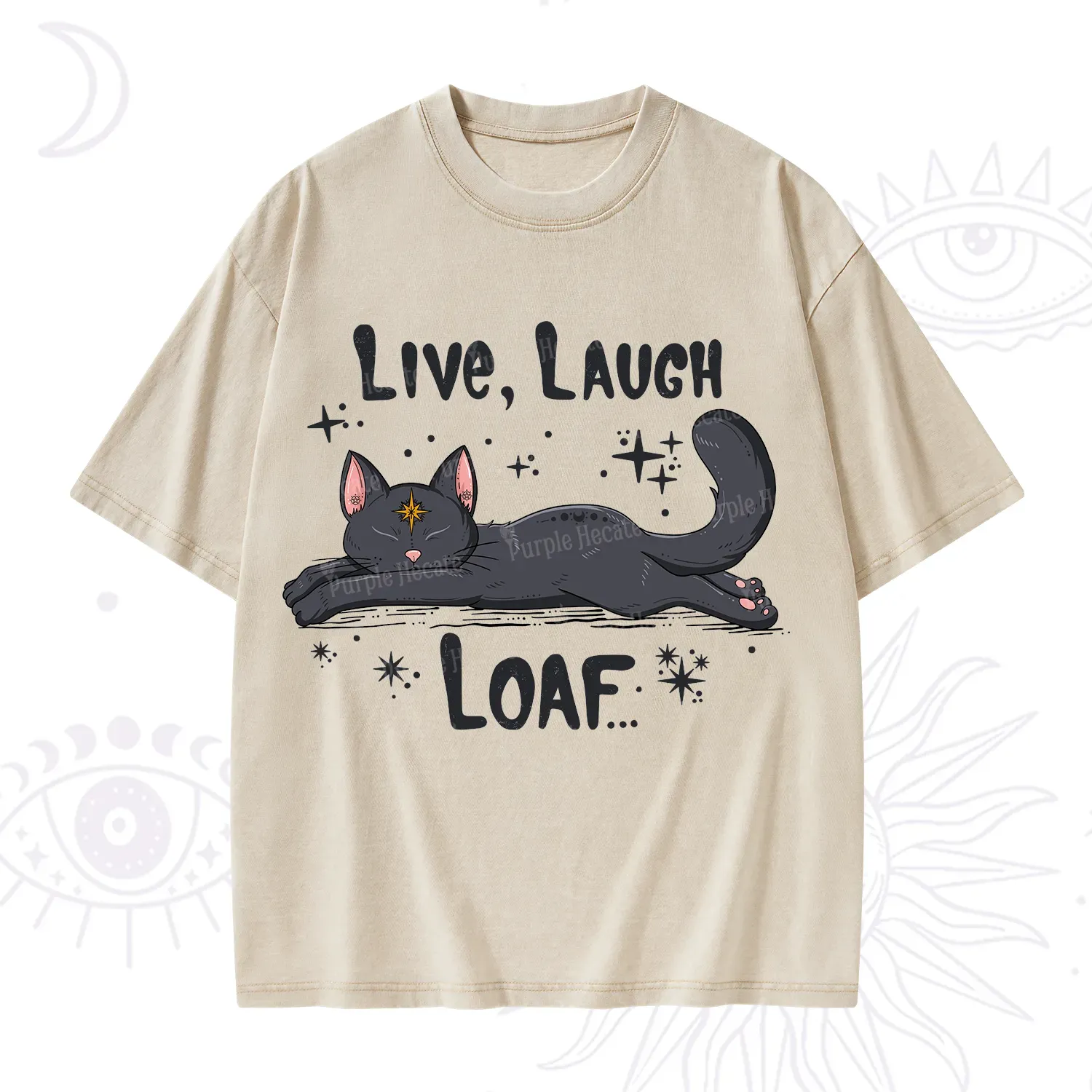 Purplehecate Live Laugh Loaf Washed T-Shirt