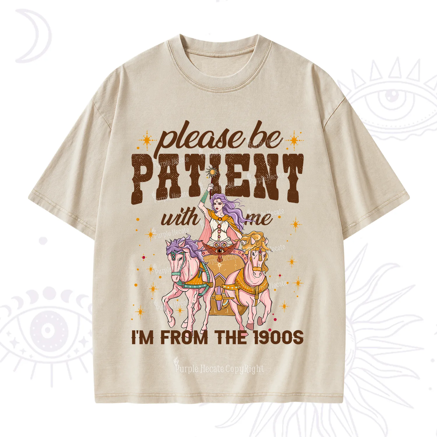 Purplehecate Please Be Patient With Me I'm From The 1900s Washed T-Shirt