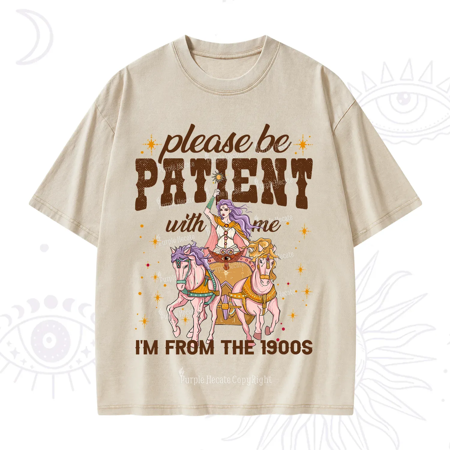 Purplehecate Please Be Patient With Me I'm From The 1900s Washed T-Shirt