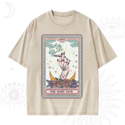 Purplehecate The Mary Jane Tarot Washed T-Shirt