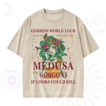 Purplehecate Medusa The Gorgons Washed T-Shirt