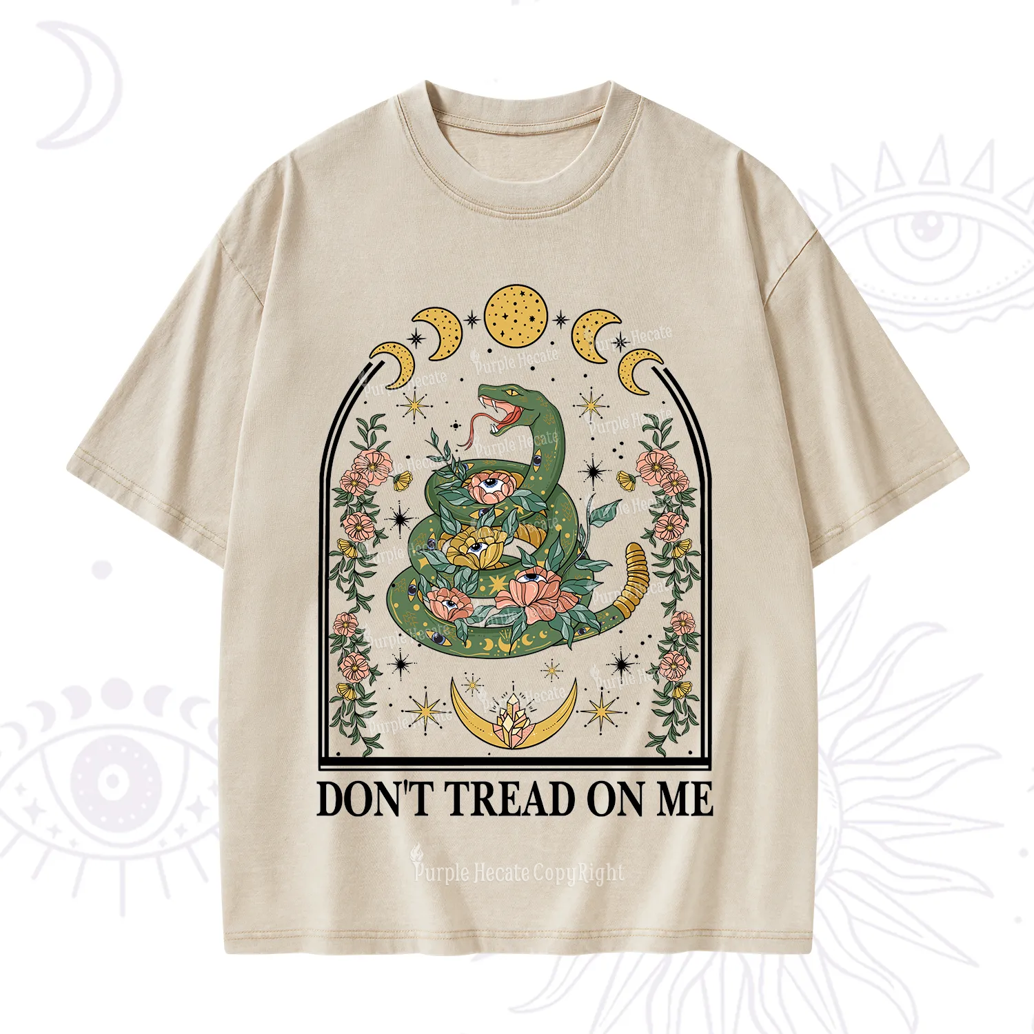 Purplehecate Don't Tread On Me Washed T-Shirt