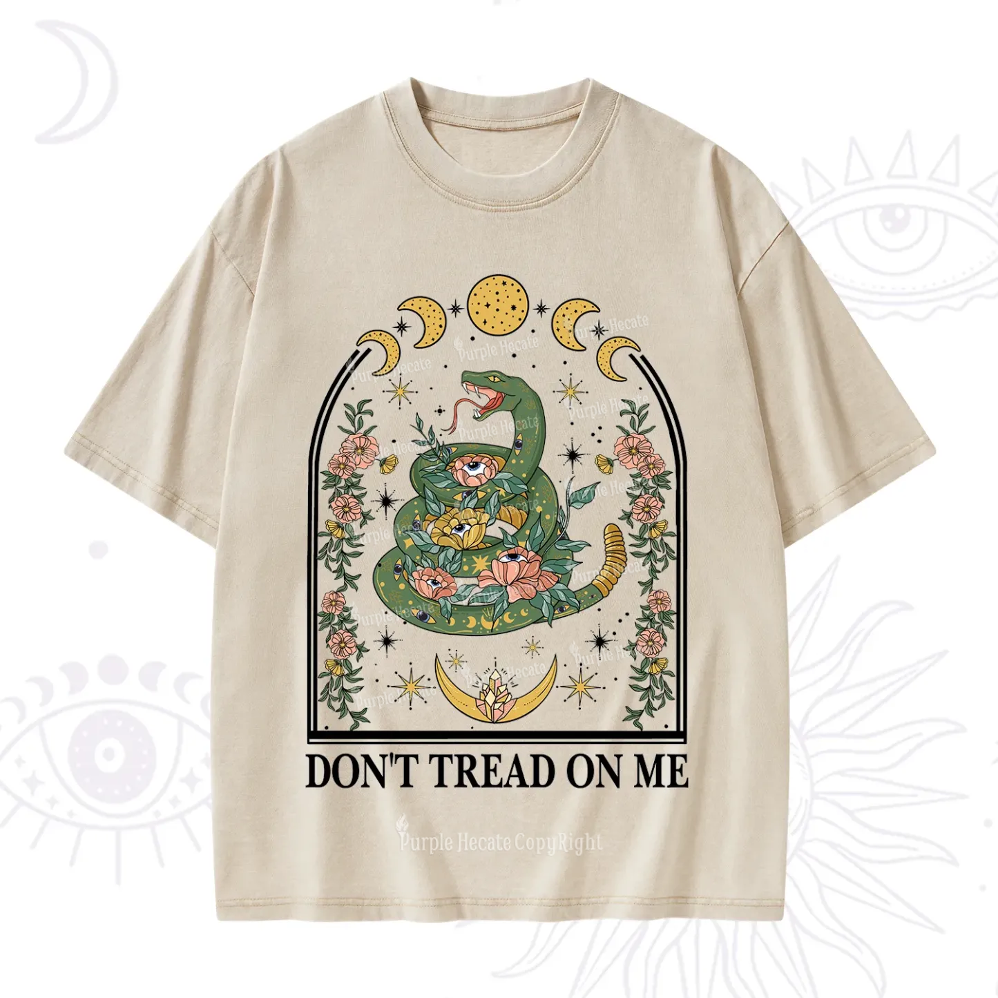 Purplehecate Don't Tread On Me Washed T-Shirt