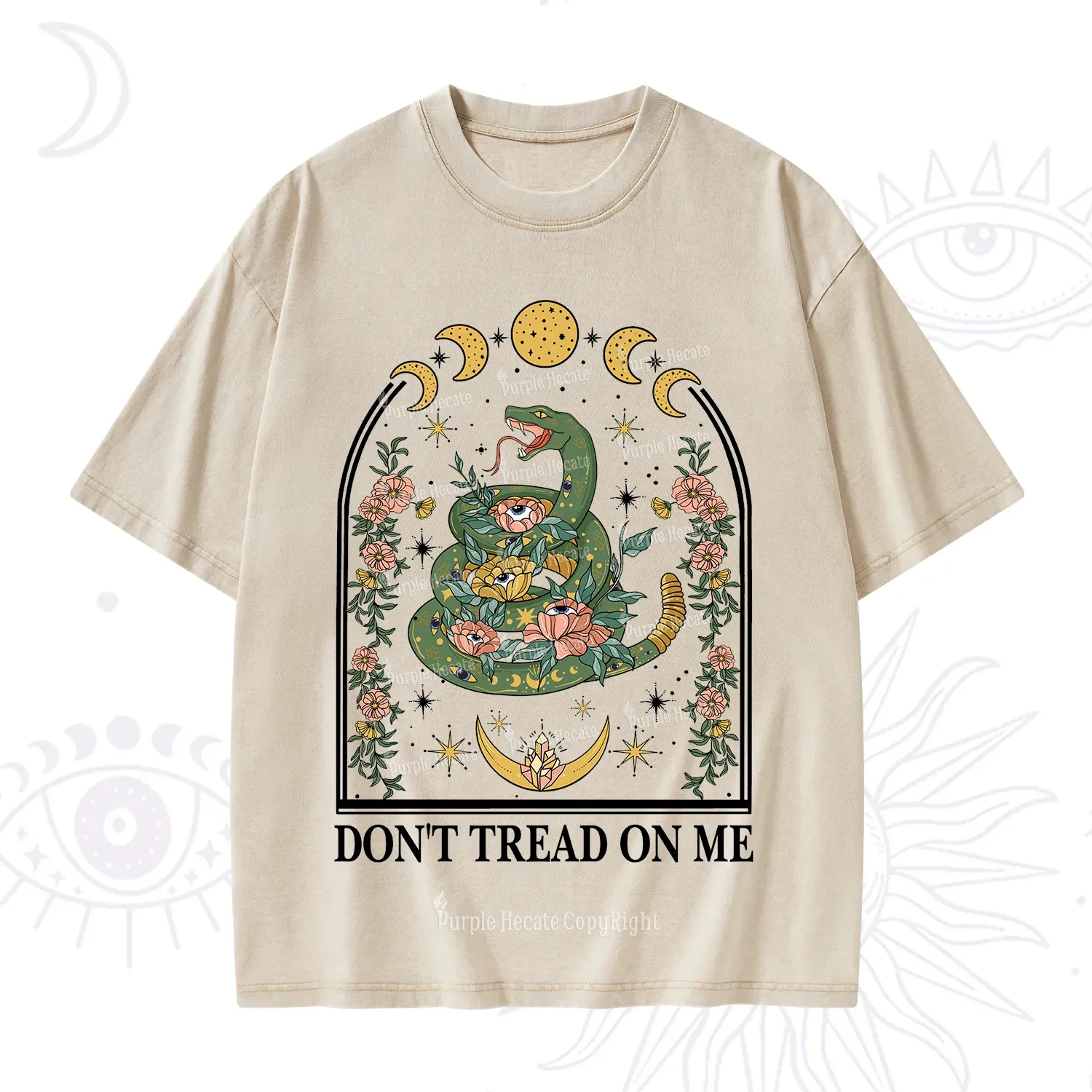 Purplehecate Don't Tread On Me Washed T-Shirt