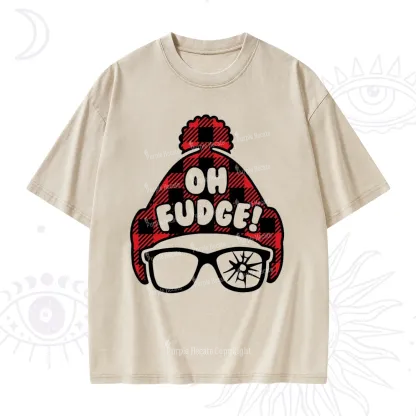 Purplehecate Oh Fudge Christmas Washed T-Shirt