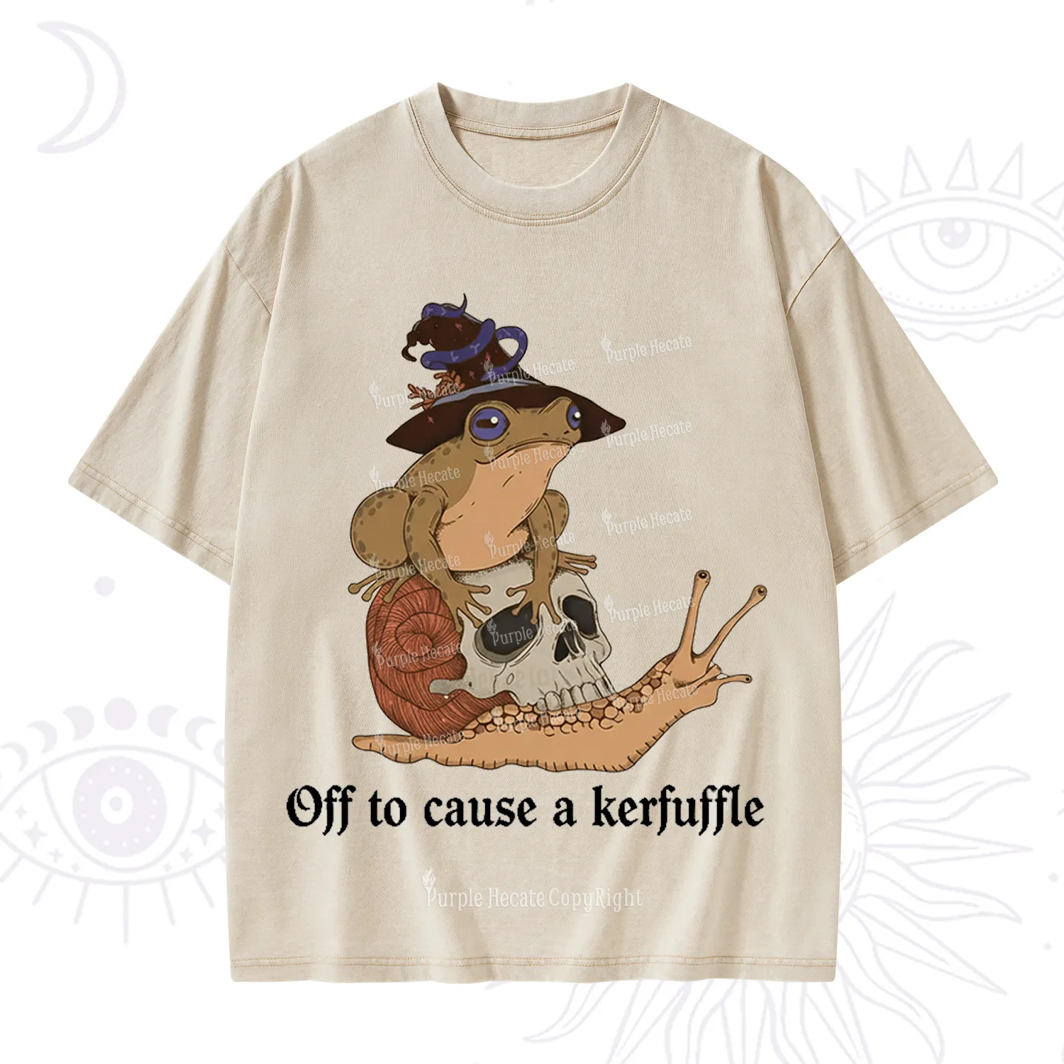 Purplehecate Off To Cause A Kerfuffle Washed T-Shirt