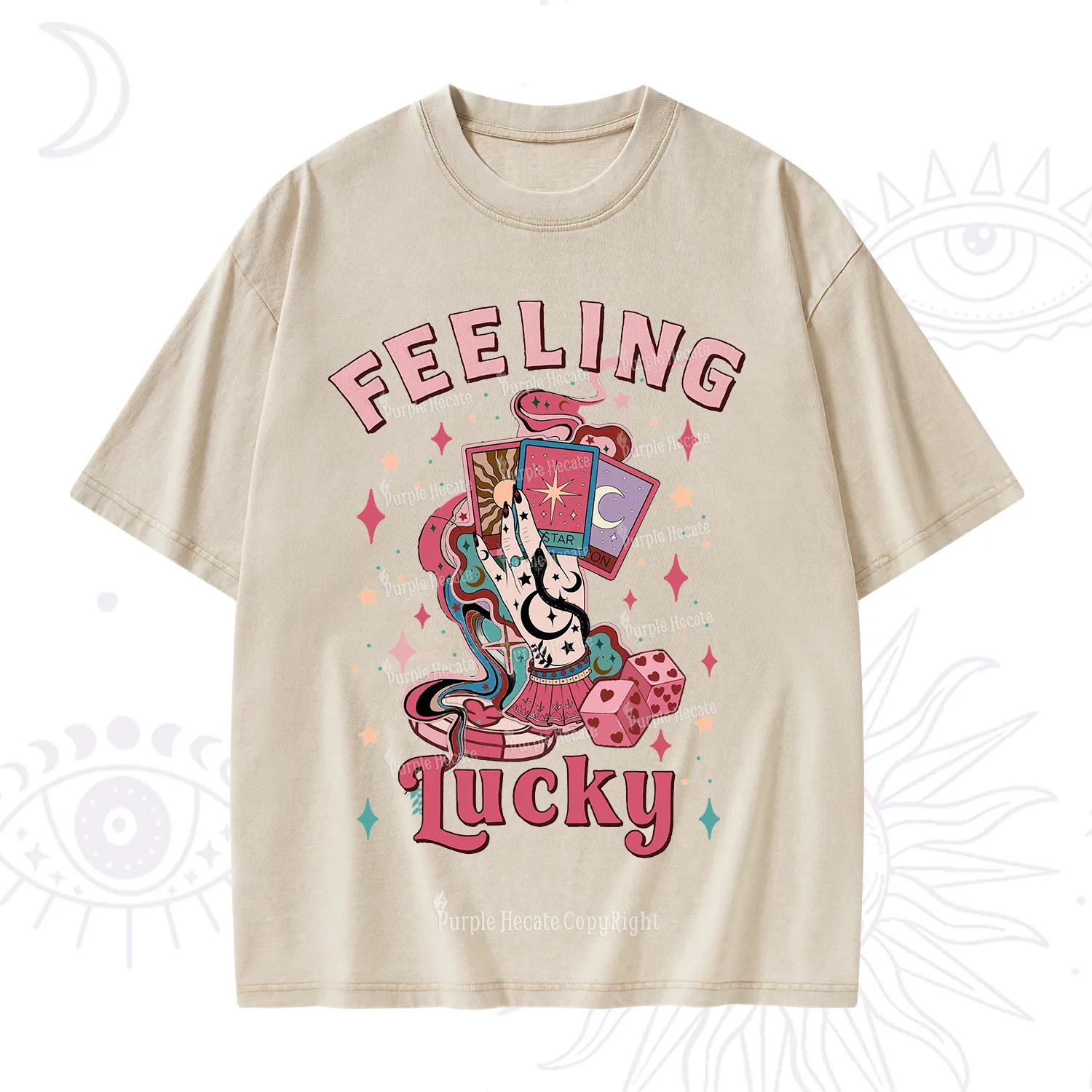 Purplehecate Feeling Lucky Valentine Washed T-Shirt