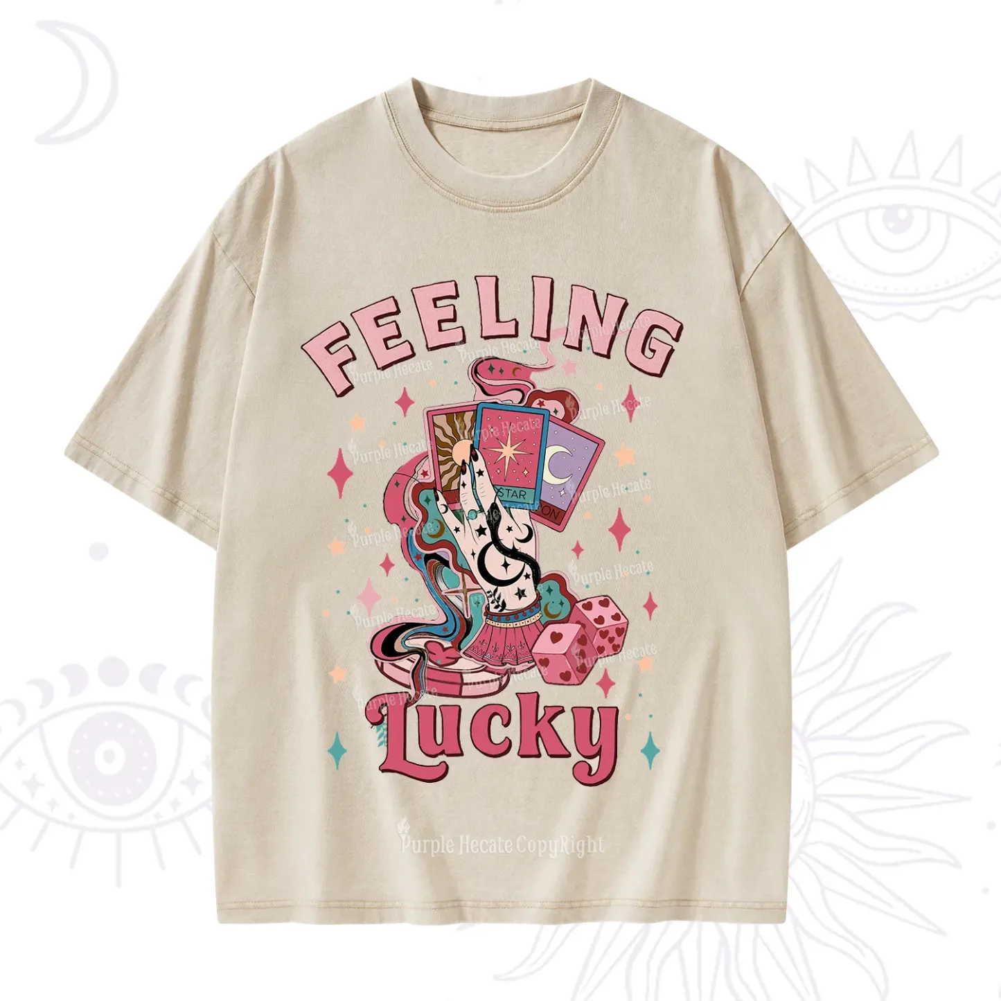 Purplehecate Feeling Lucky Valentine Washed T-Shirt