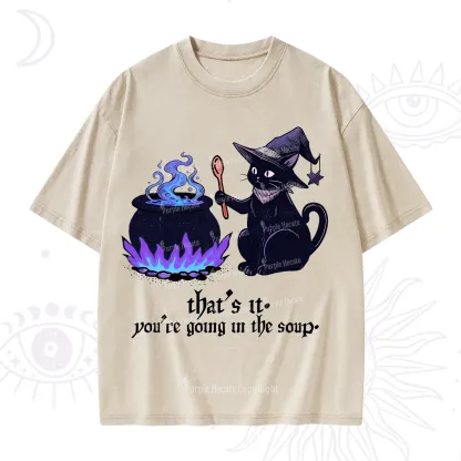 Purplehecate That's It You're Going In The Soup Washed T-Shirt