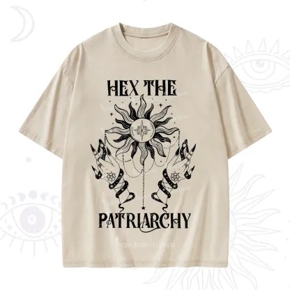 Purplehecate Hex The Patriarchy Washed T-Shirt