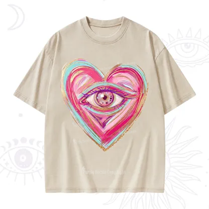 Purplehecate Eyes With Hearth Washed T-Shirt