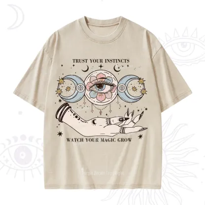 Purplehecate Trust Your Instincts Washed T-Shirt