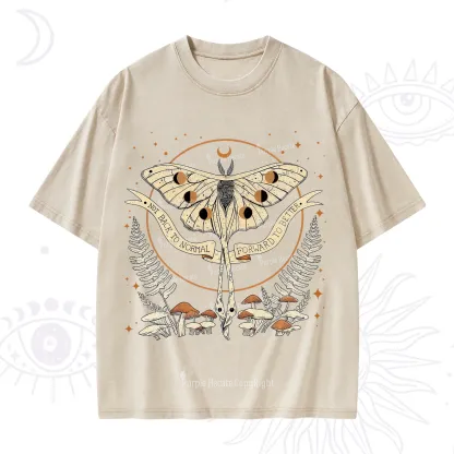 Purplehecate Celestial Moth Washed T-Shirt