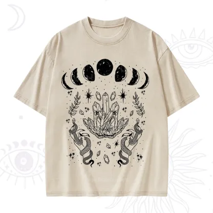 Purplehecate Serpents of the Moon Washed T-Shirt