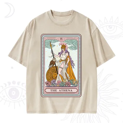 Purplehecate The Athena Tarot Washed T-Shirt