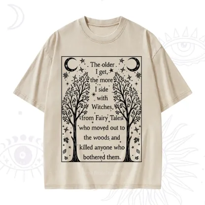 Purplehecate Side With Witches Washed T-Shirt