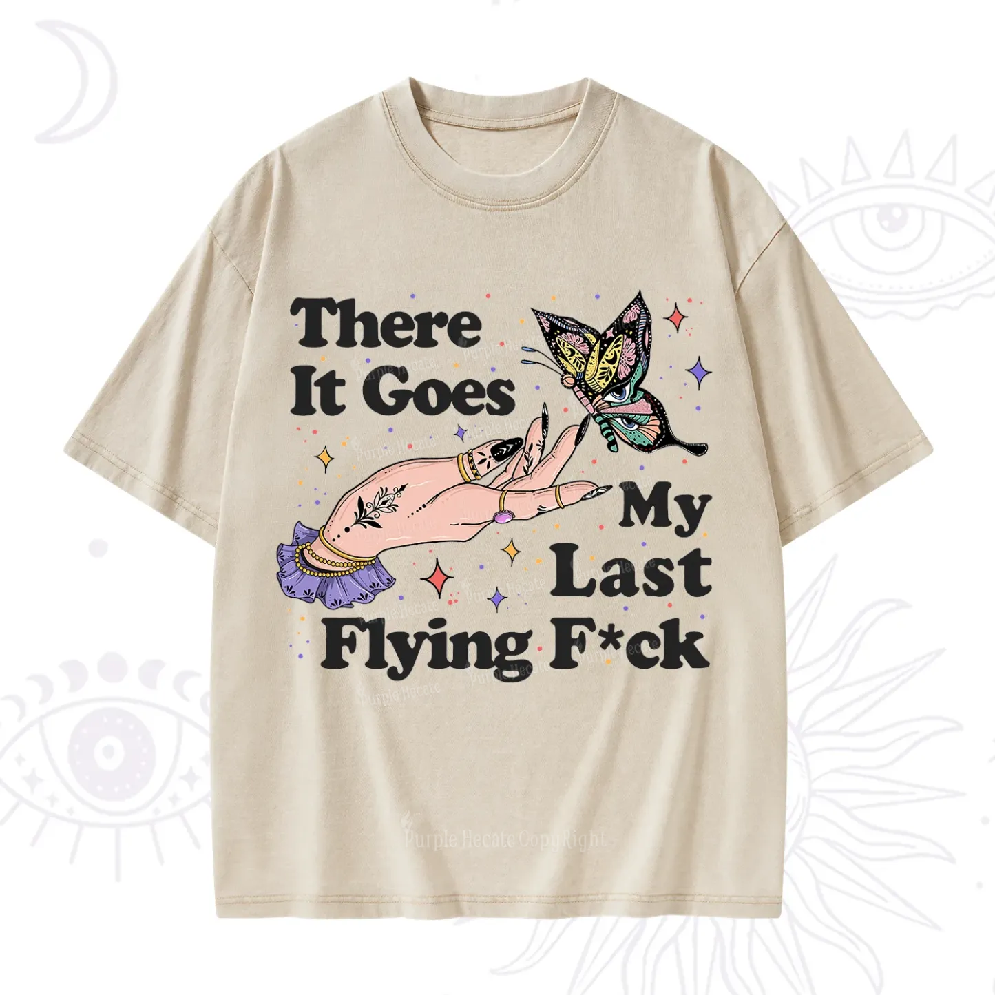 Purplehecate There It Goes My Last Flying F*ck Washed T-Shirt