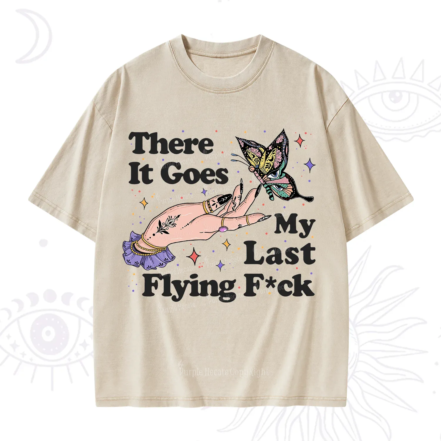 Purplehecate There It Goes My Last Flying F*ck Washed T-Shirt