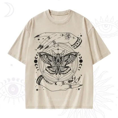 Purplehecate Alchemy Death Moth Washed T-Shirt