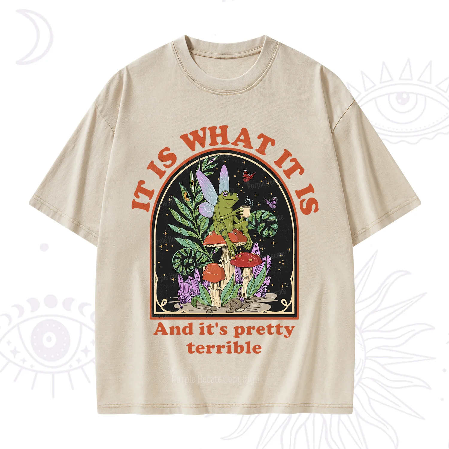 Purplehecate It Is What It Is Washed T-Shirt