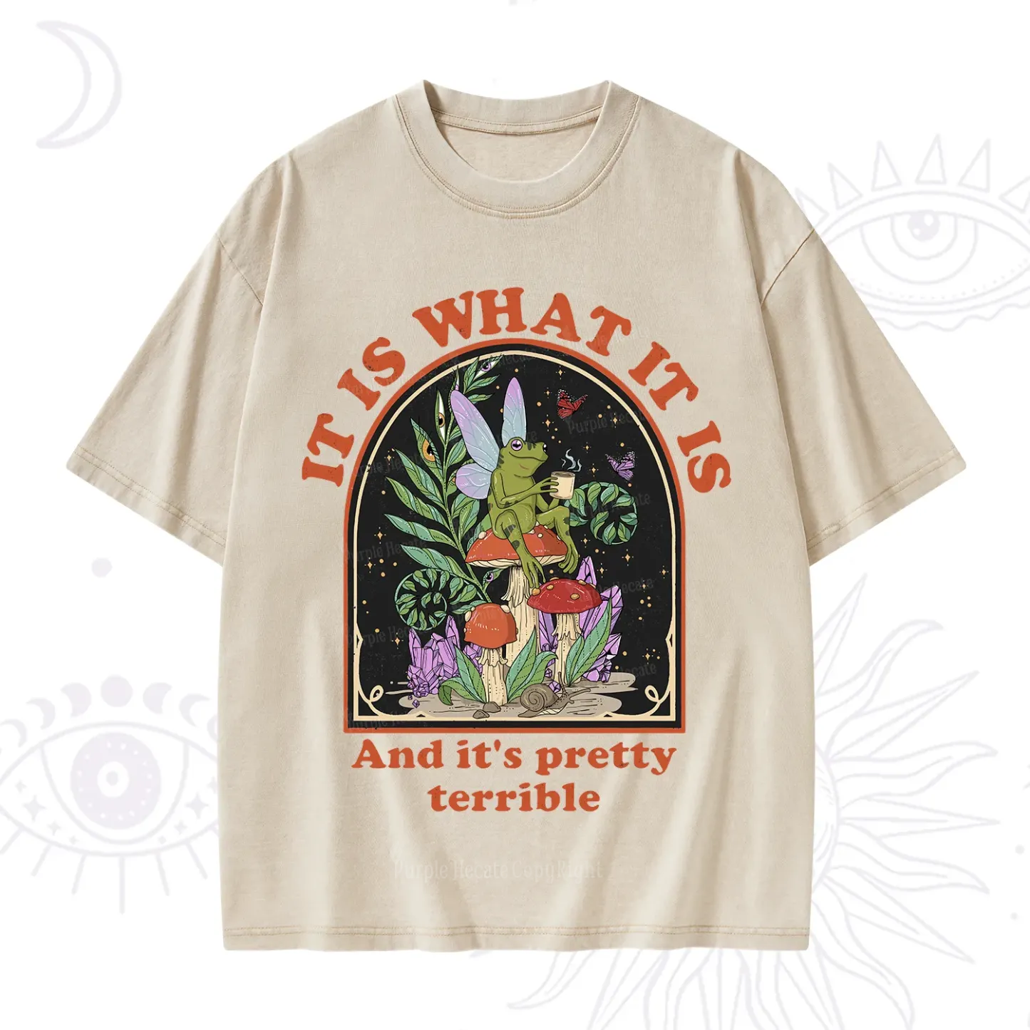 Purplehecate It Is What It Is Washed T-Shirt