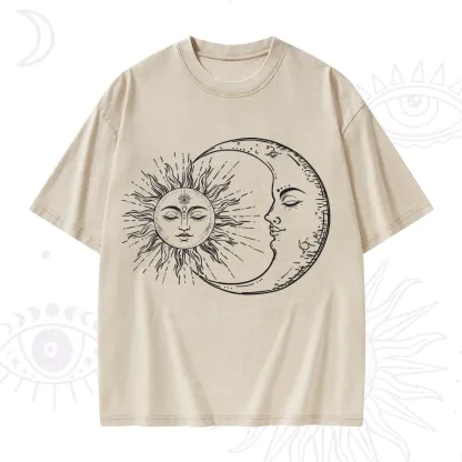 Purplehecate The Moon And The Sun Washed T-Shirt