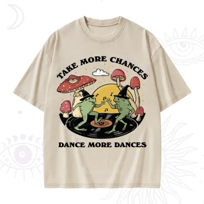 Purplehecate Dancing Frogs Washed T-Shirt