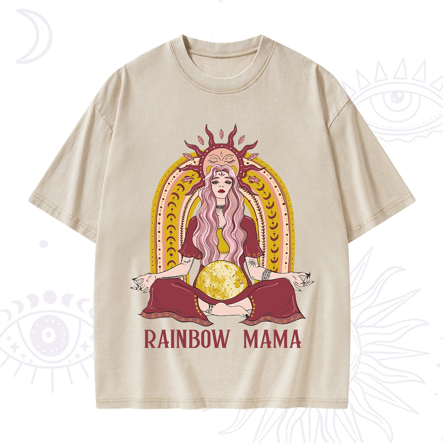 Purplehecate Rainbow Mama Washed T-Shirt