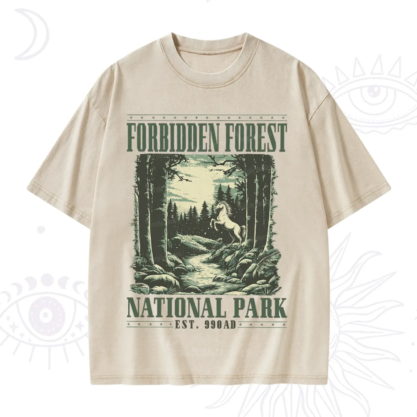 Purplehecate Forbidden Forest Washed T-Shirt