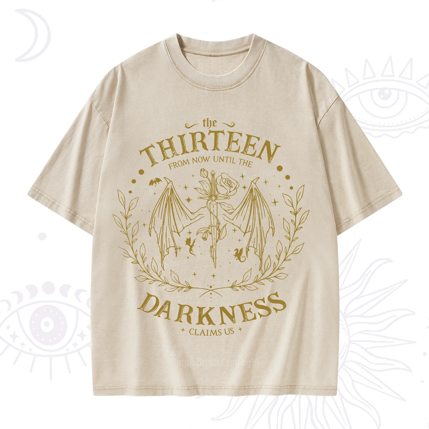 Purplehecate From Darkness Claim Us Washed T-Shirt