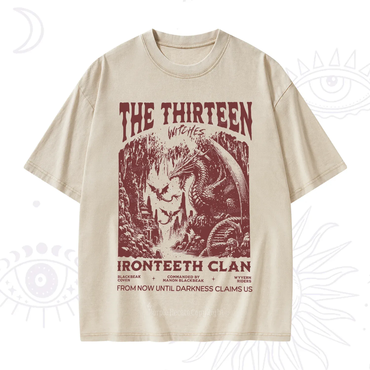 Purplehecate Thirteen Winged Sisters Washed T-Shirt