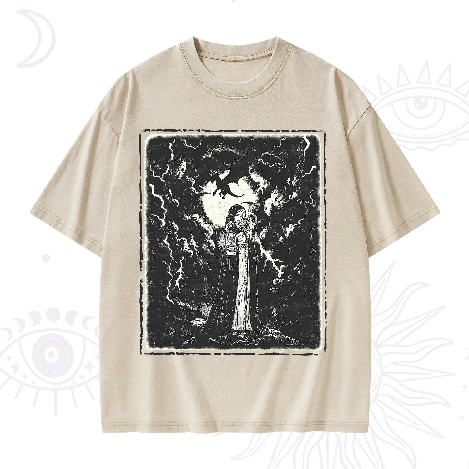 Purplehecate Witches of the Lightning Veil Washed T-Shirt