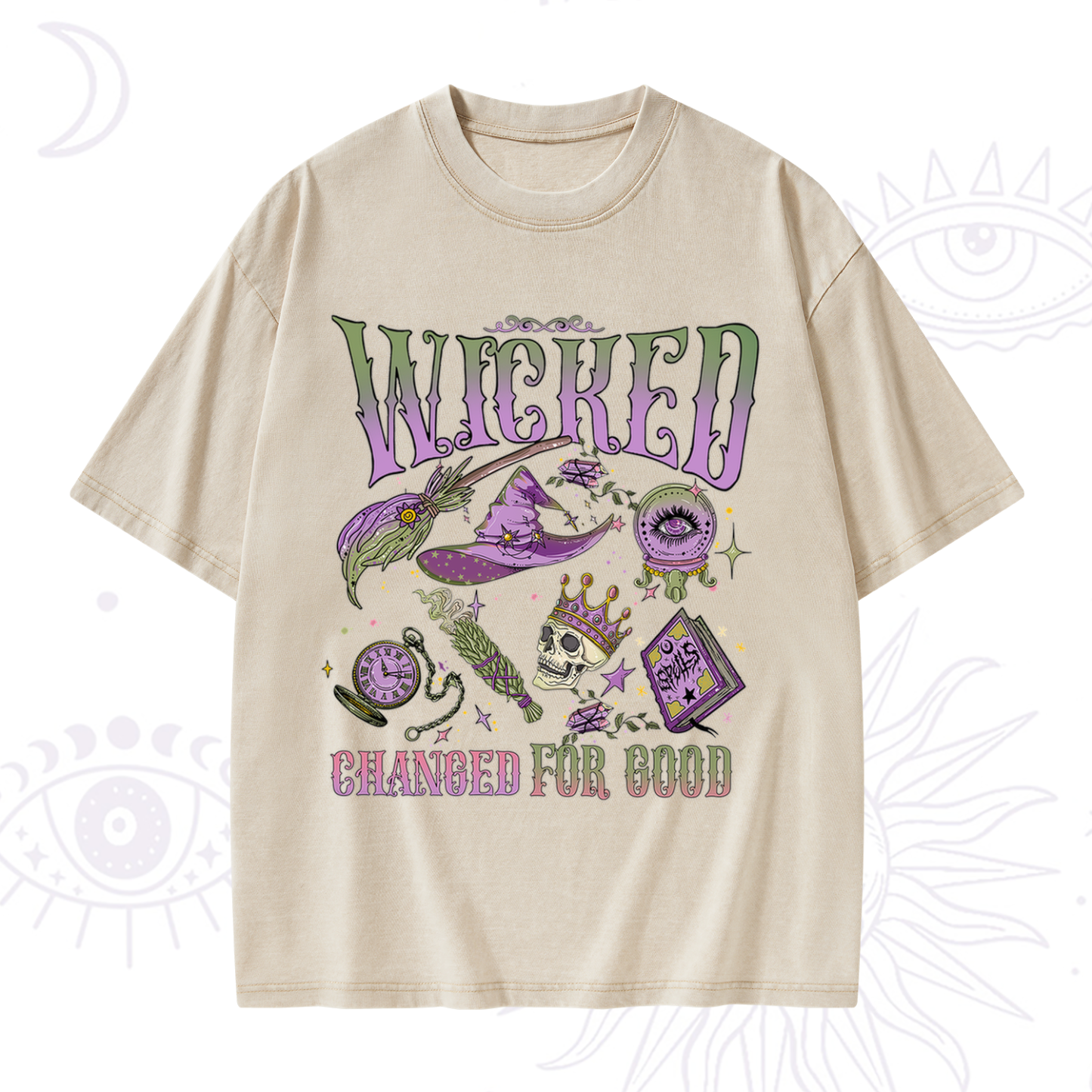Purplehecate Wicked Changed For Good Washed T-Shirt