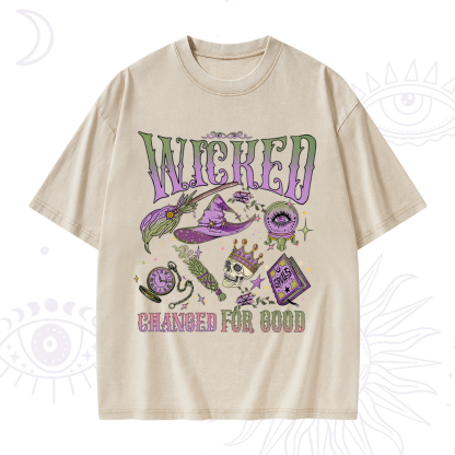 Purplehecate Wicked Changed For Good Washed T-Shirt