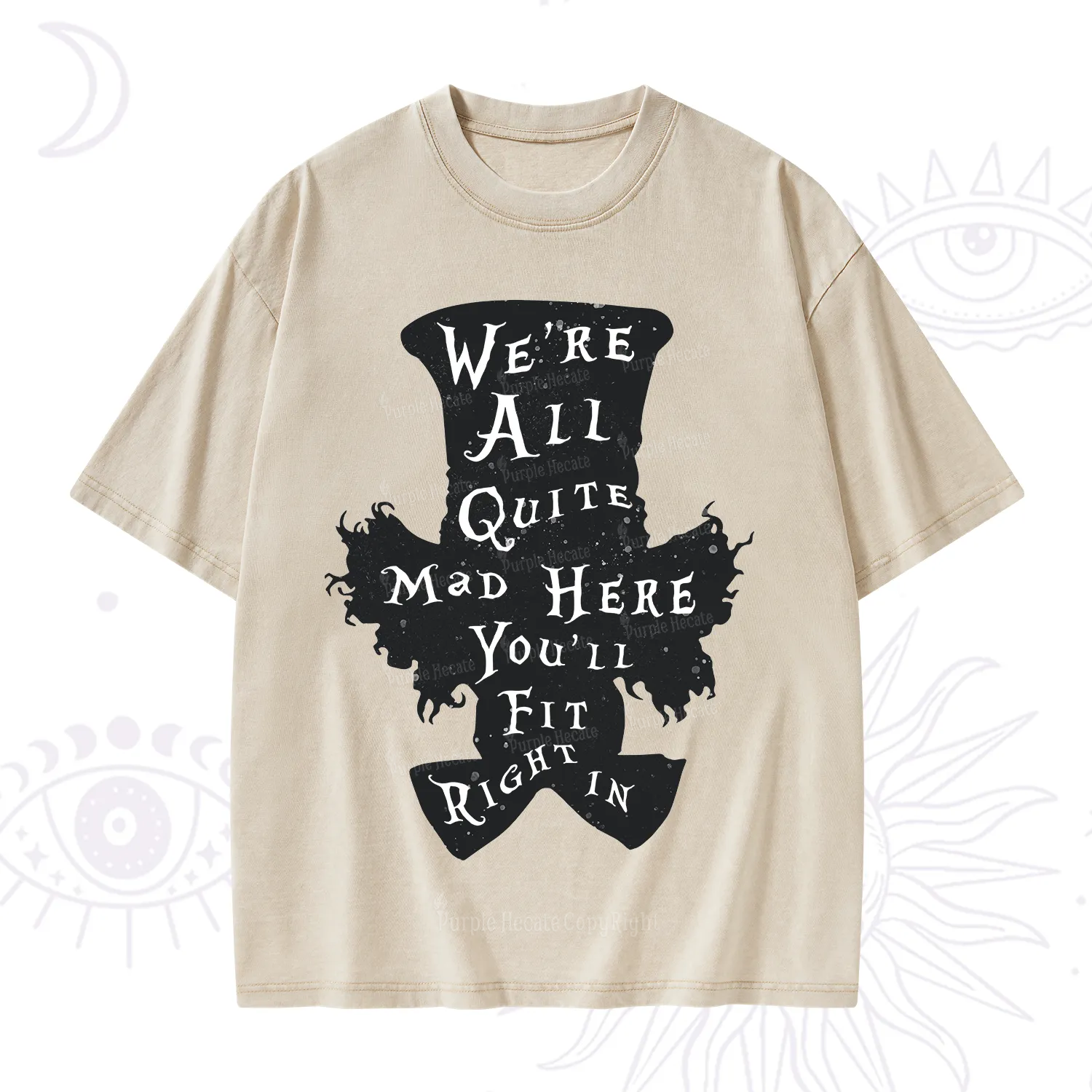 Purplehecate Mad Tea Party Club Washed T-Shirt