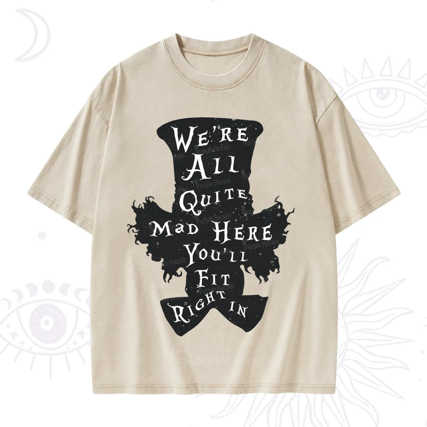 Purplehecate Mad Tea Party Club Washed T-Shirt