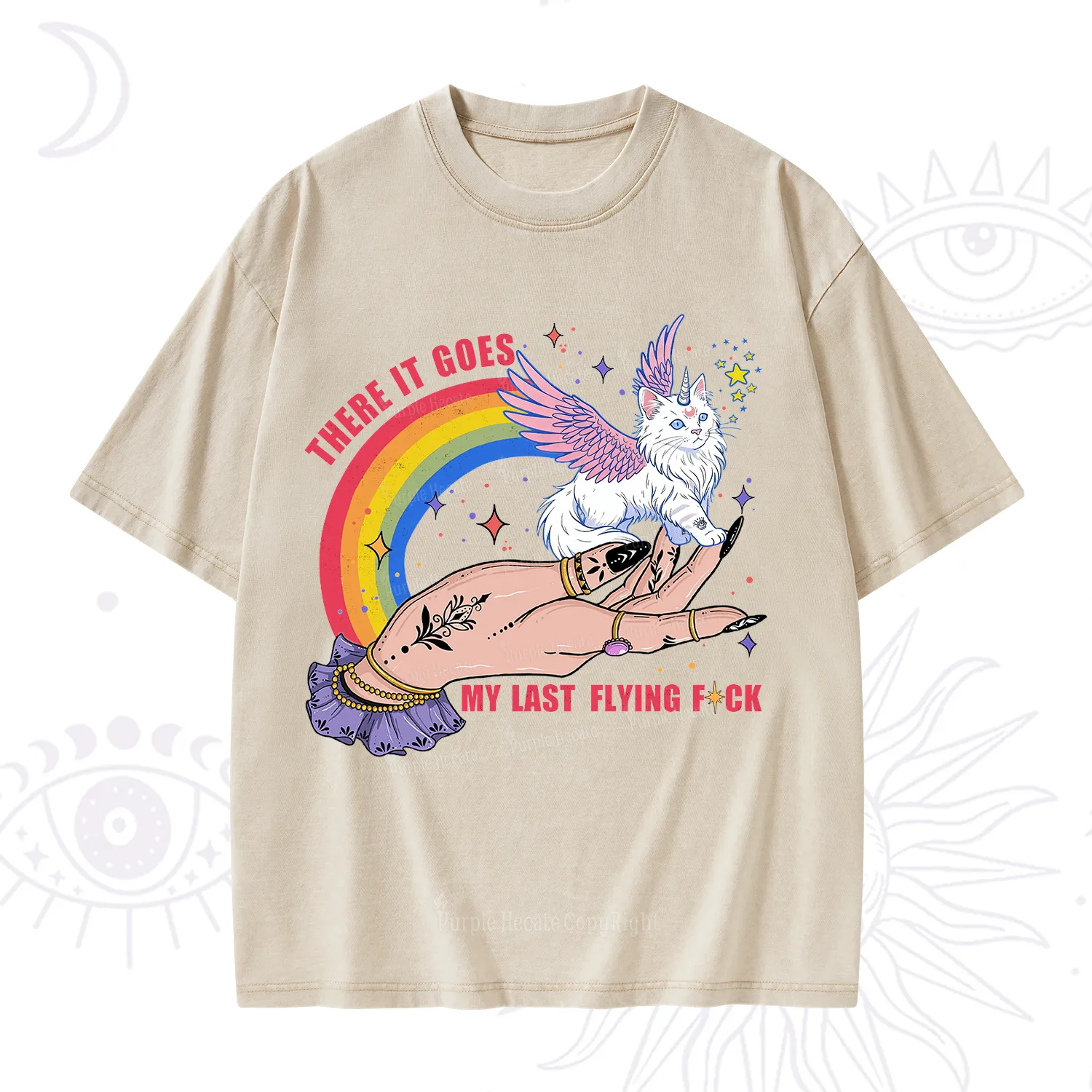 Purplehecate There It Goes My Last Flying F*ck Washed T-Shirt