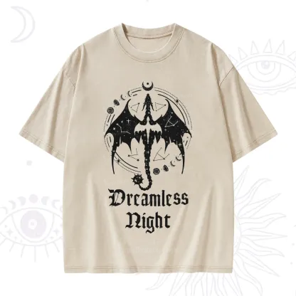 Purplehecate Dreamless Night Dragon Washed T-Shirt