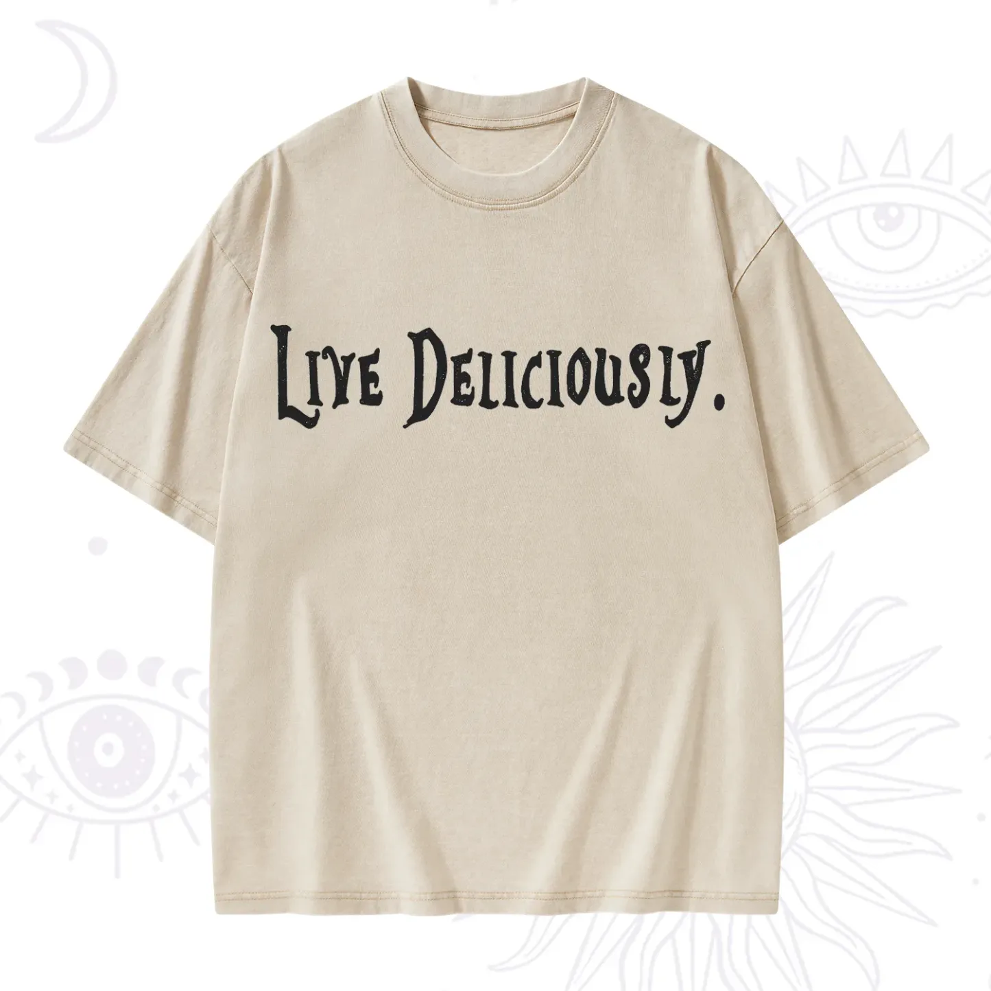 Purplehecate Live Deliciously Washed T-Shirt