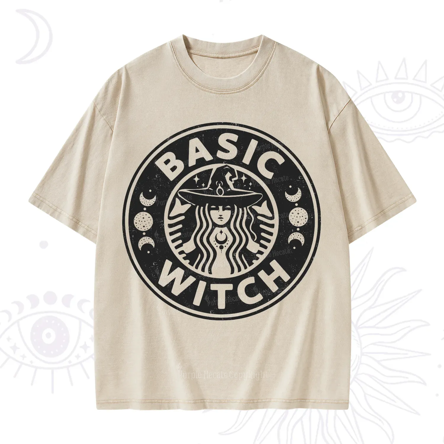 Purplehecate Basic Witch Washed T-Shirt
